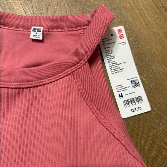 Pink halterneck bra, sleeveless top - Picture 3 of 4